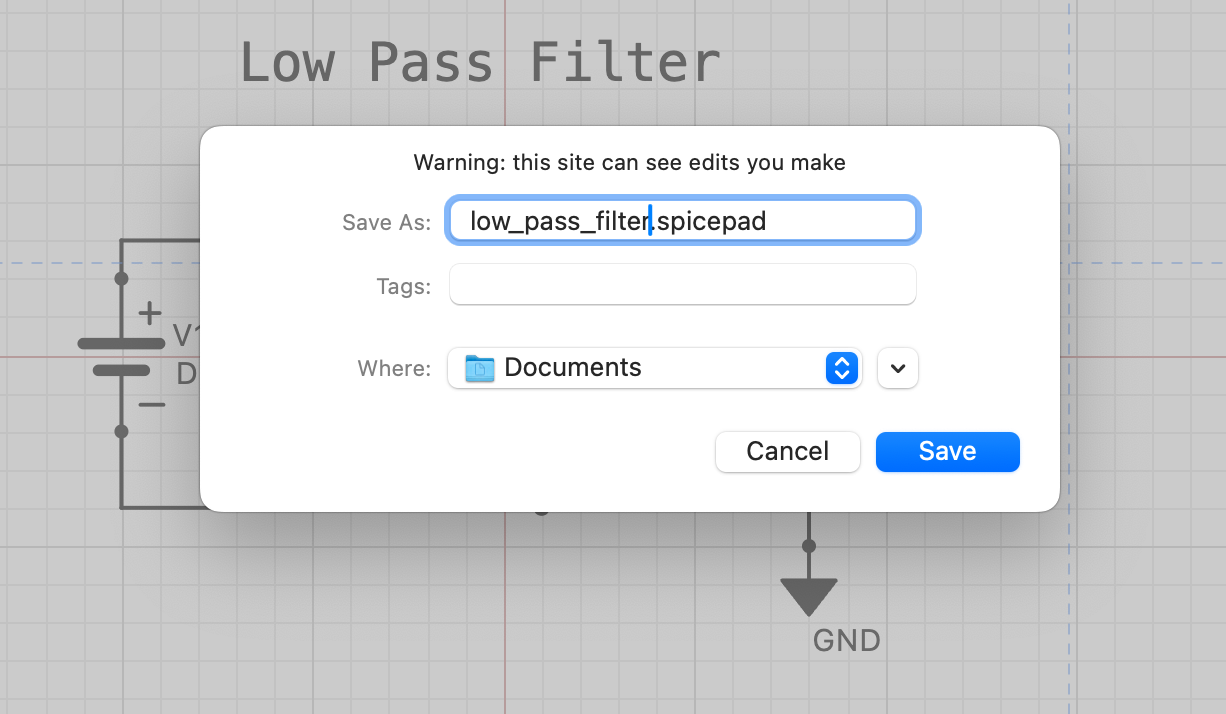 Chrome save dialog